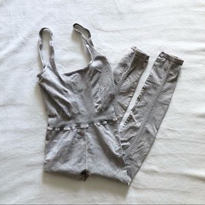 Free People Gray Jumpsuit